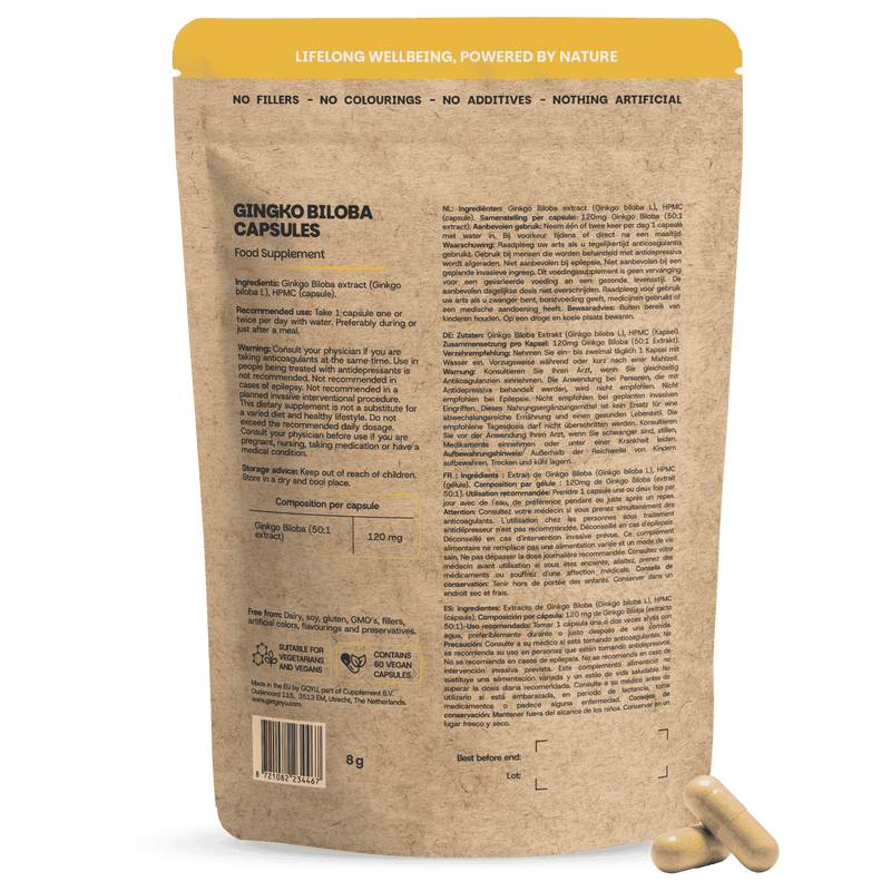 Ginkgo Biloba Capsules 100 mg