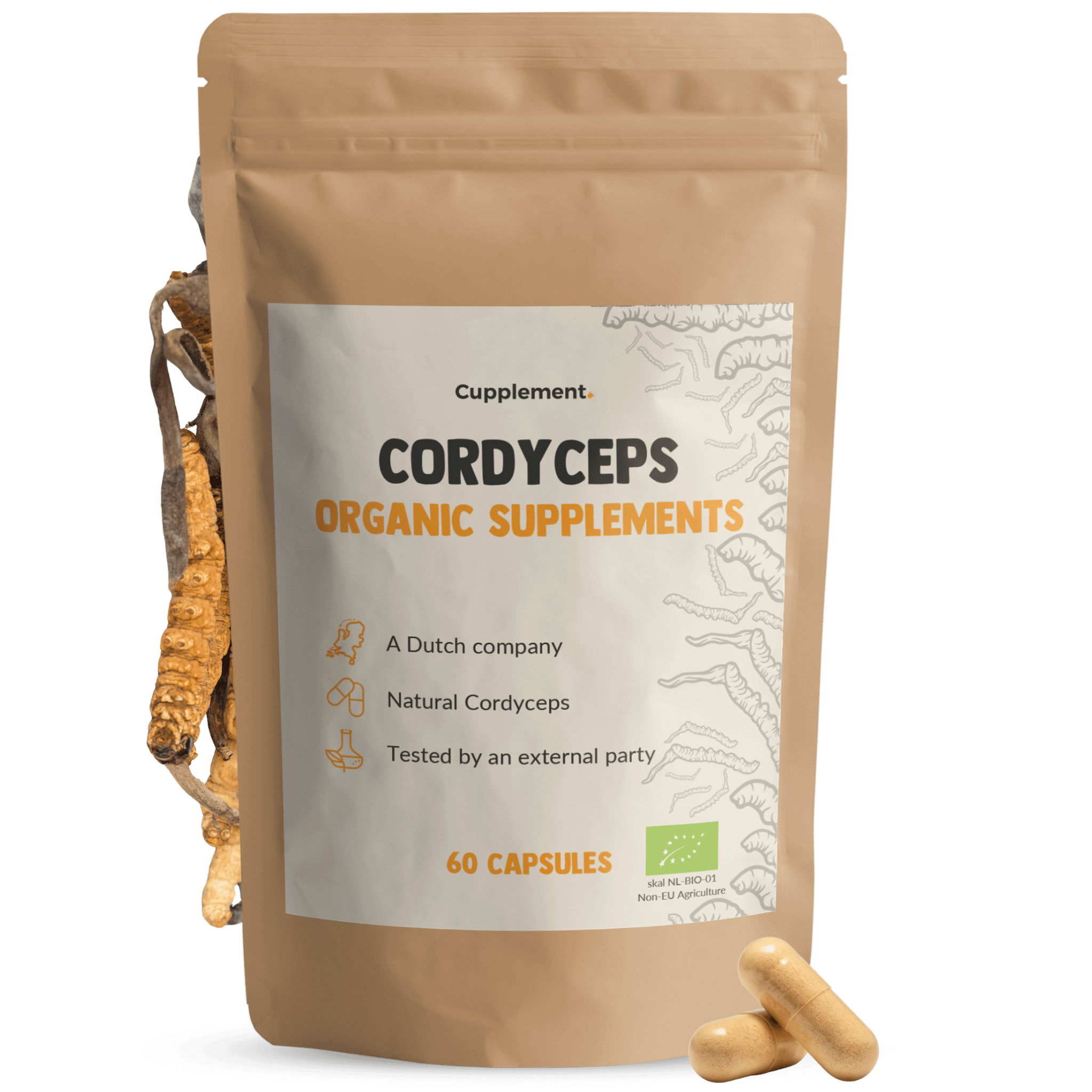 Cordyceps Capsules 500 mg Biologisch