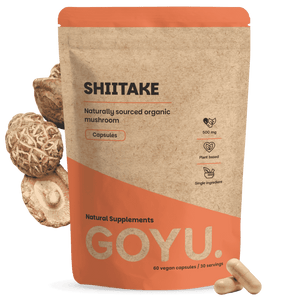 Biologische Shiitake capsules goyu supplement superfood