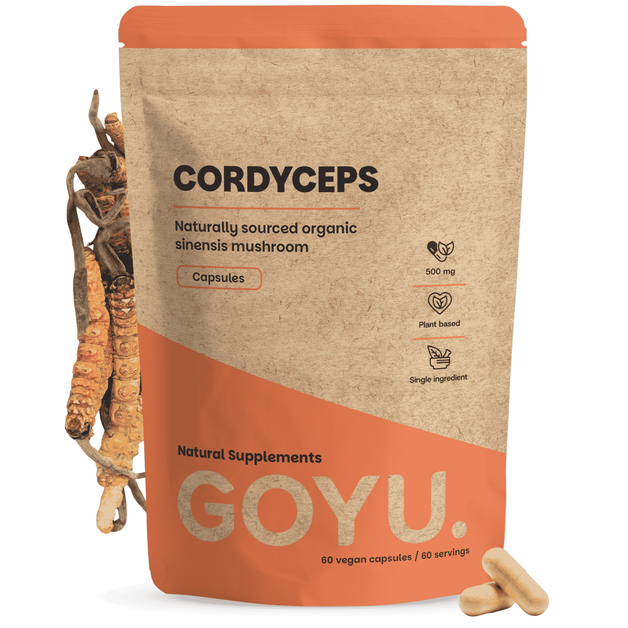 Cordyceps Capsules 500 mg Biologisch