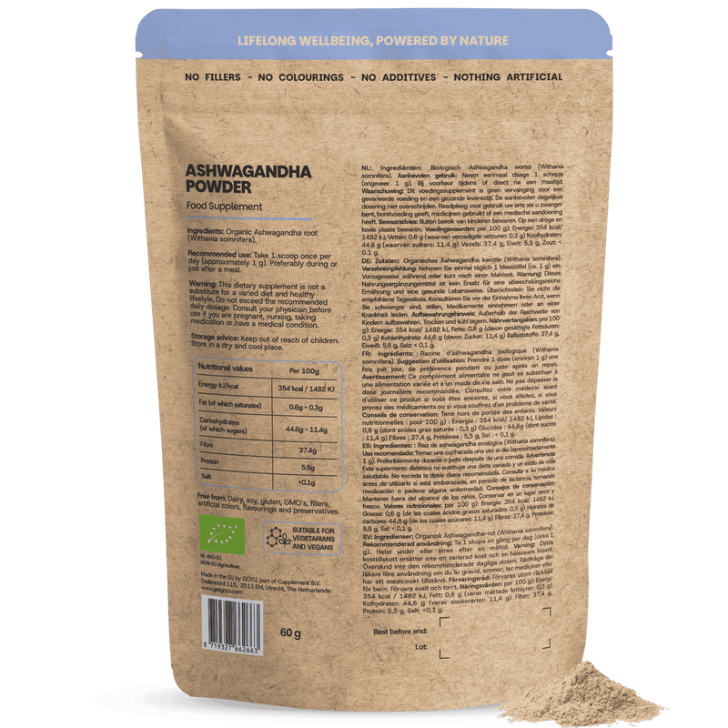 Ashwagandha Poeder Biologisch