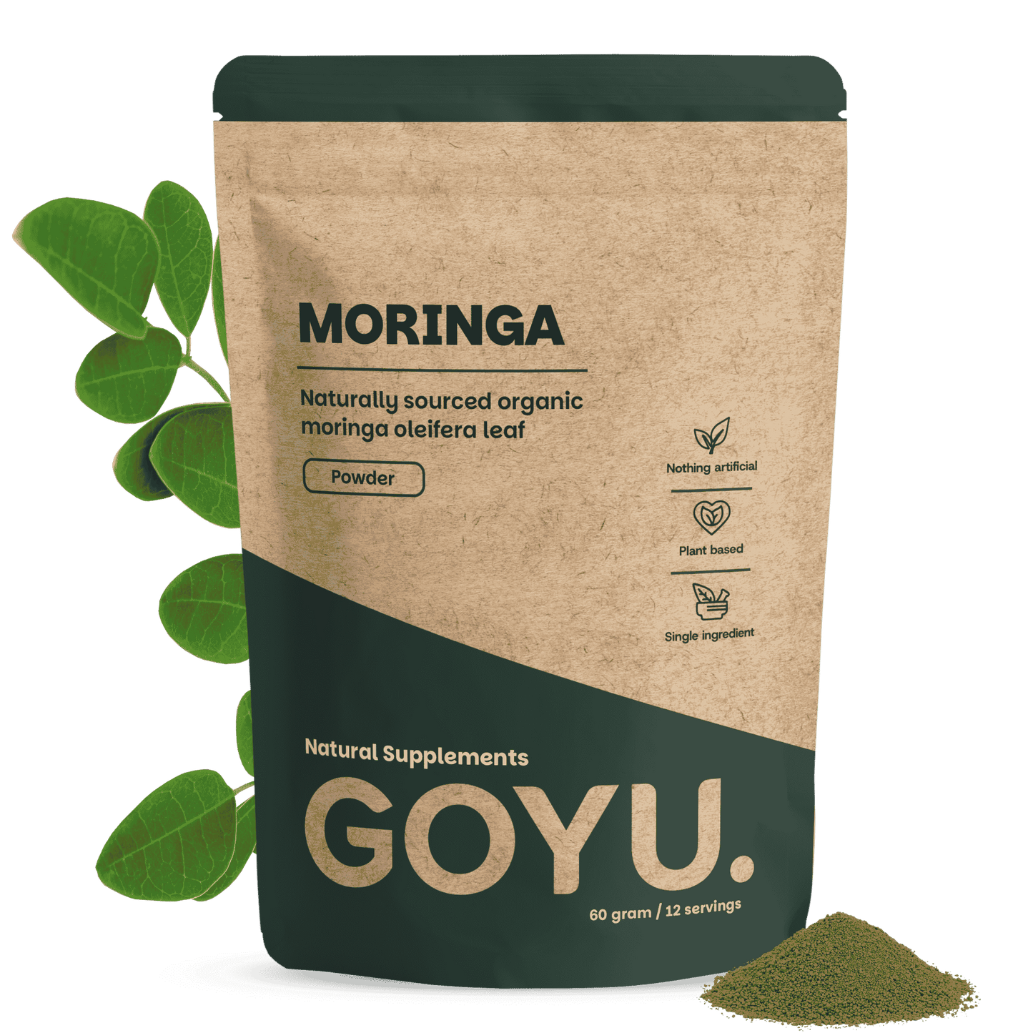 Biologisch Moringa poeder goyu supplement superfood