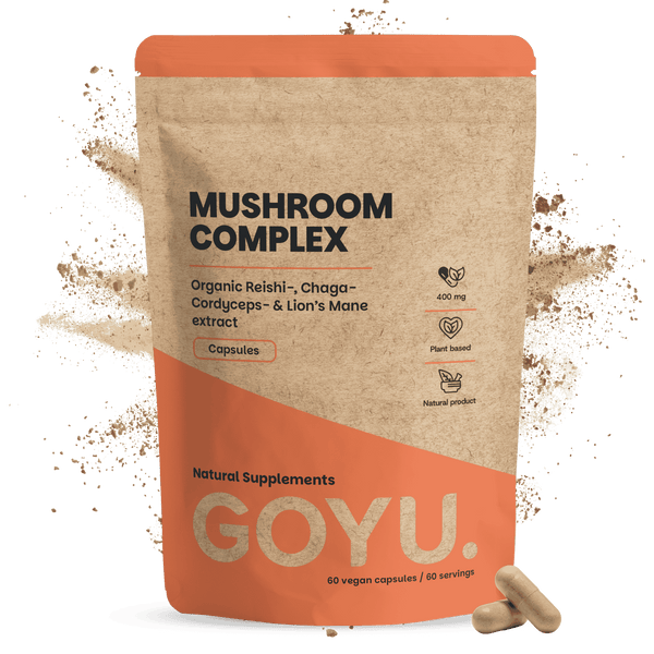 Biologische Paddenstoel complex extract capsules goyu superfood supplement