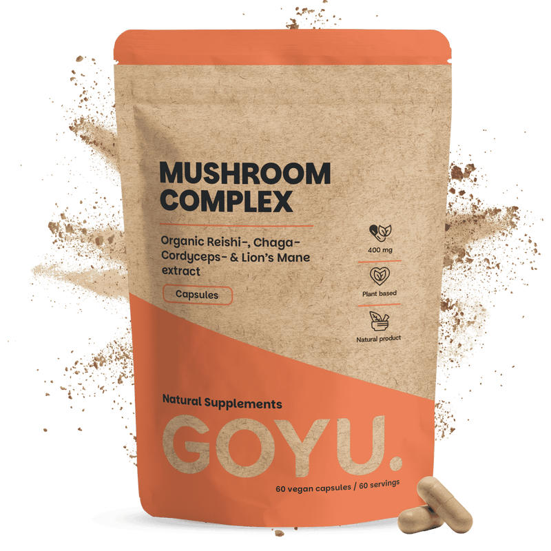 Biologische Paddenstoel complex extract capsules goyu superfood supplement