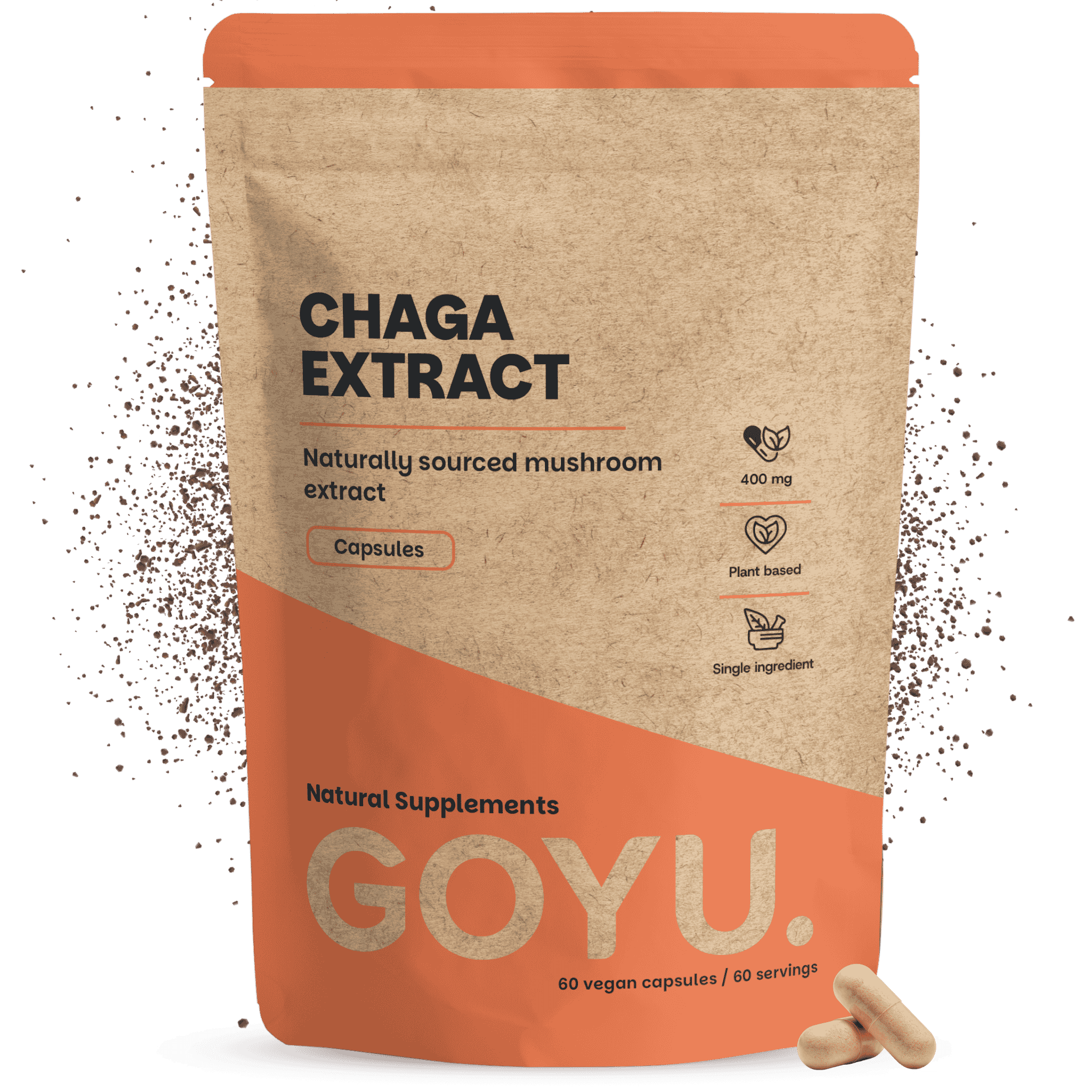 Chaga Extract Capsules 400mg ORGANIC