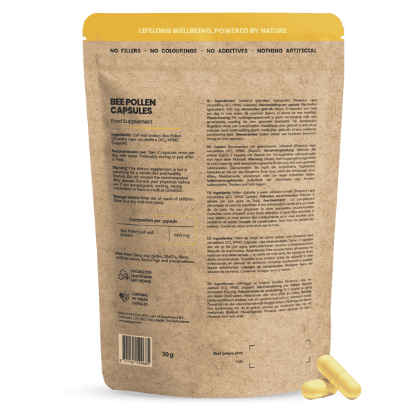 Bijenpollen extract capsules goyu supplement superfood
