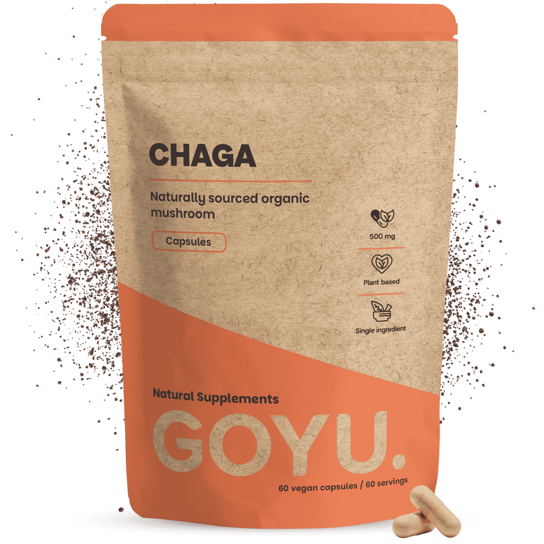 Biologische Chaga capsules goyu supplement superfood