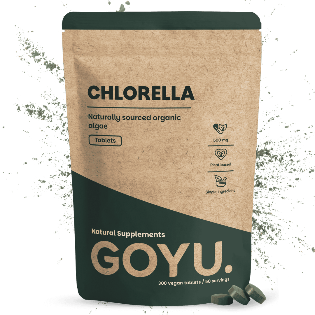 Biologische Chlorella tabletten goyu superfood supplement
