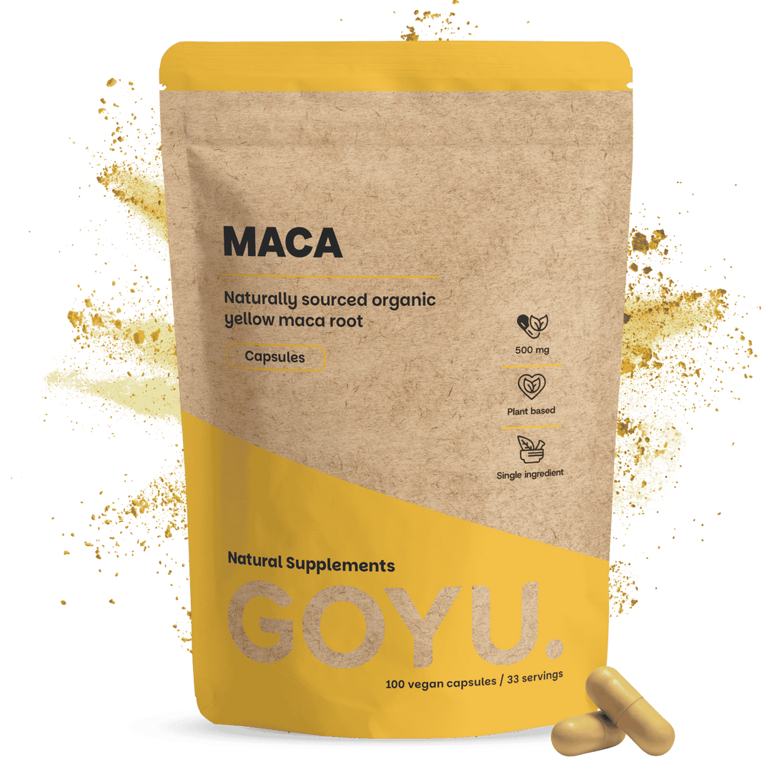 Maca capsules goyu supplement superfood