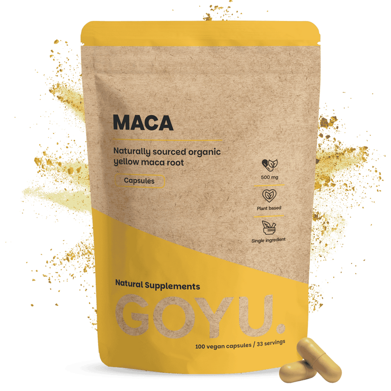 Maca capsules goyu supplement superfood