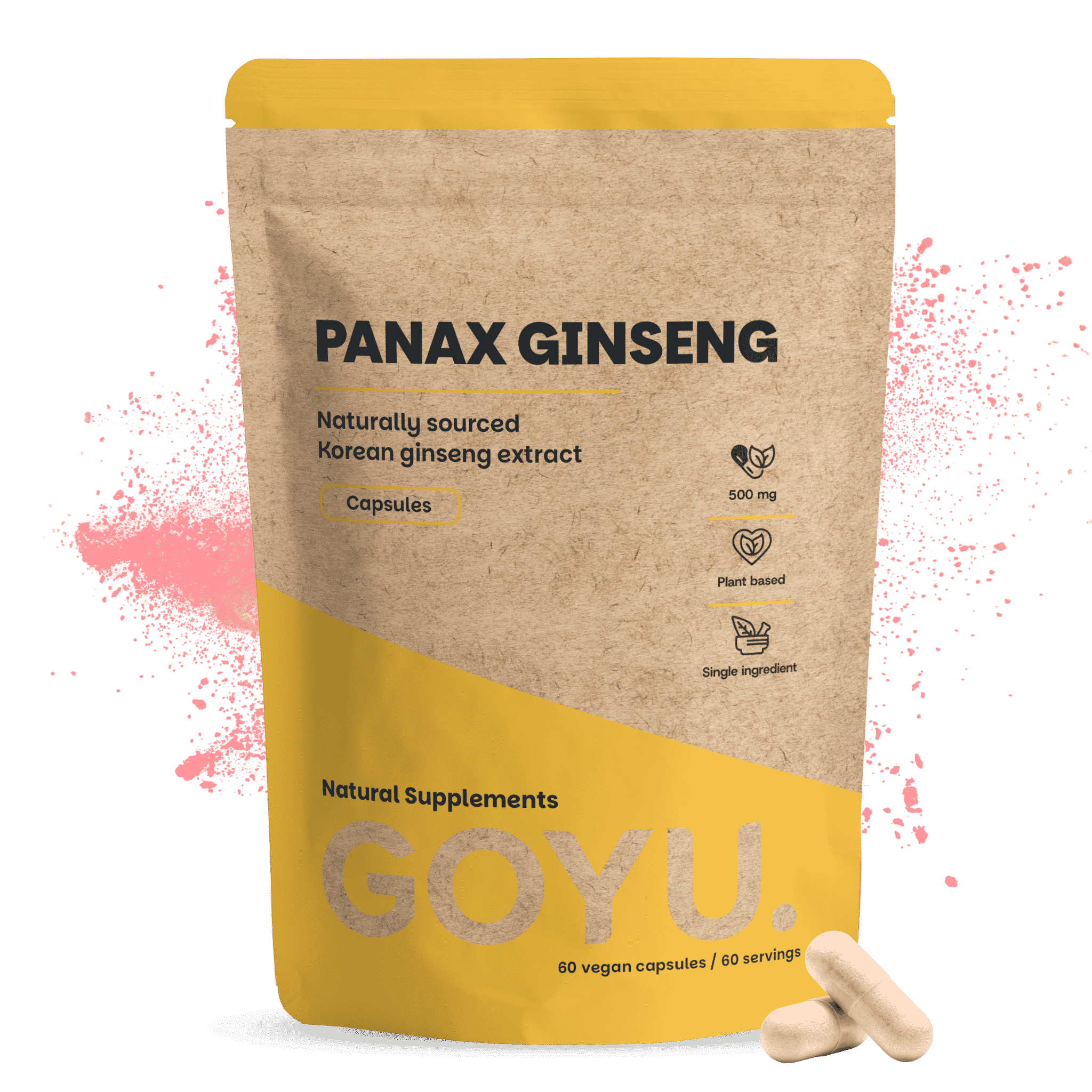 Panax Ginseng Extract Capsules 500mg