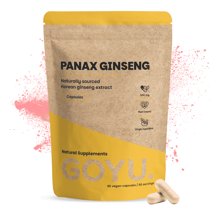 Panax Ginseng capsules goyu supplement superfood