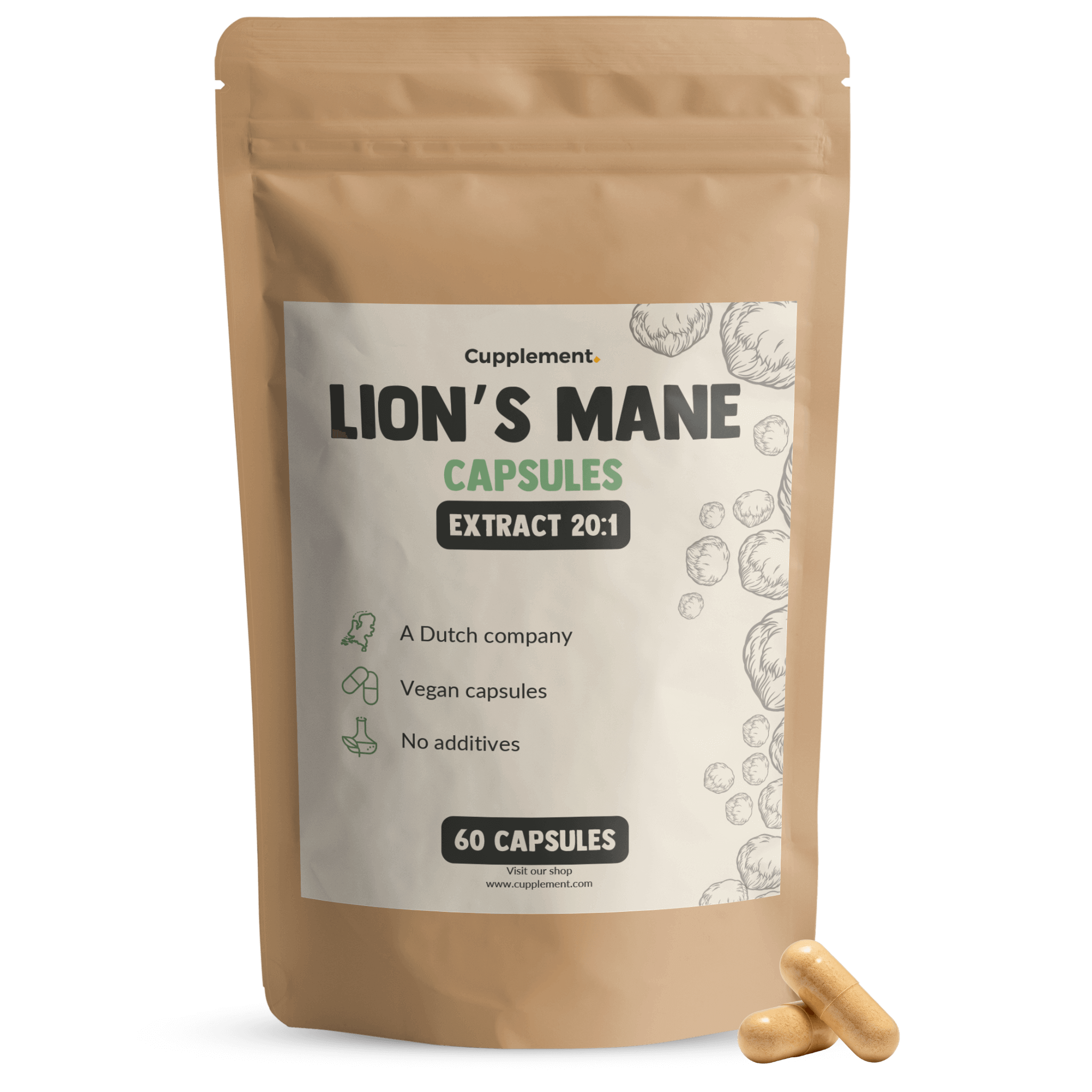 Lion's Mane Extract Capsules 400 mg