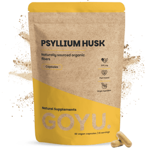 Biologische Psylliumvezels capsules goyu superfood supplement