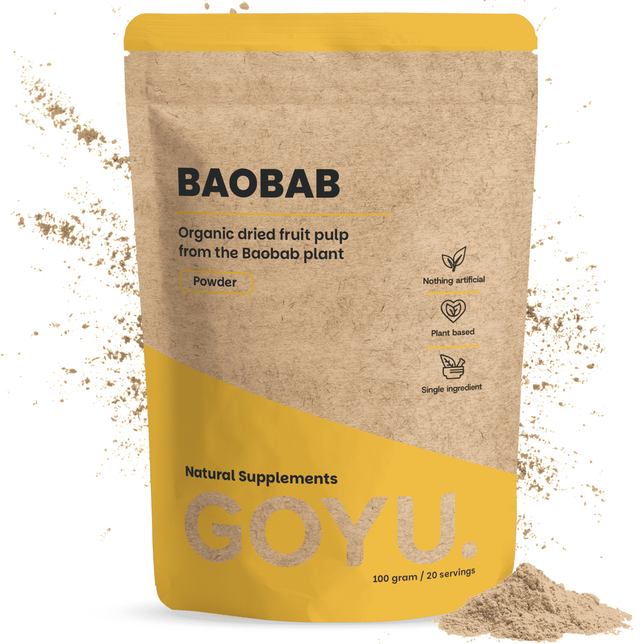 Baobab Pulver Biologisch