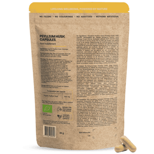 Biologische Psylliumvezels capsules goyu superfood supplement