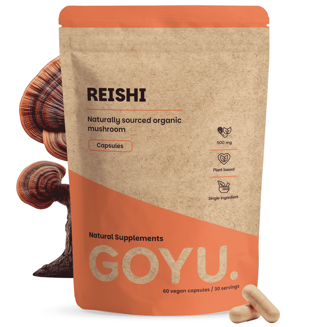 Biologische Reishi capsules goyu supplement superfood