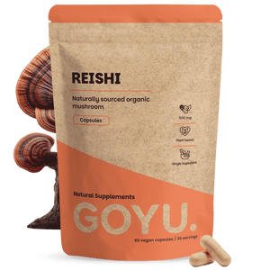 Biologische Reishi capsules goyu supplement superfood