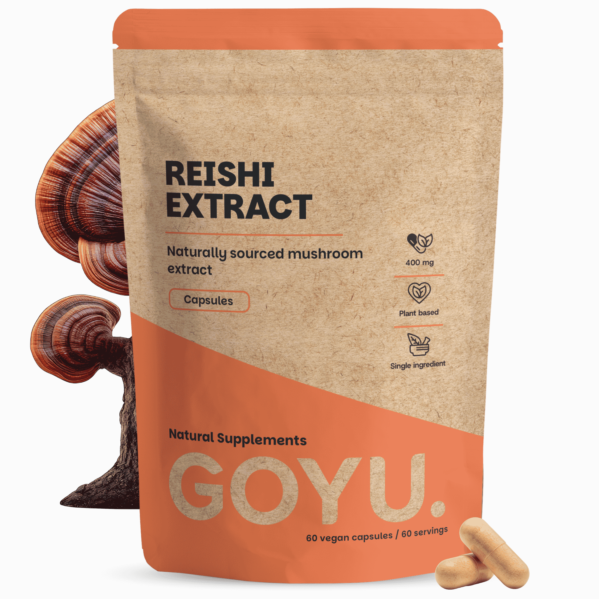 Reishi Extract 400 mg Capsules