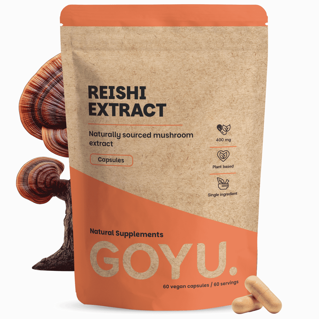 Reishi extract capsules goyu supplement superfood