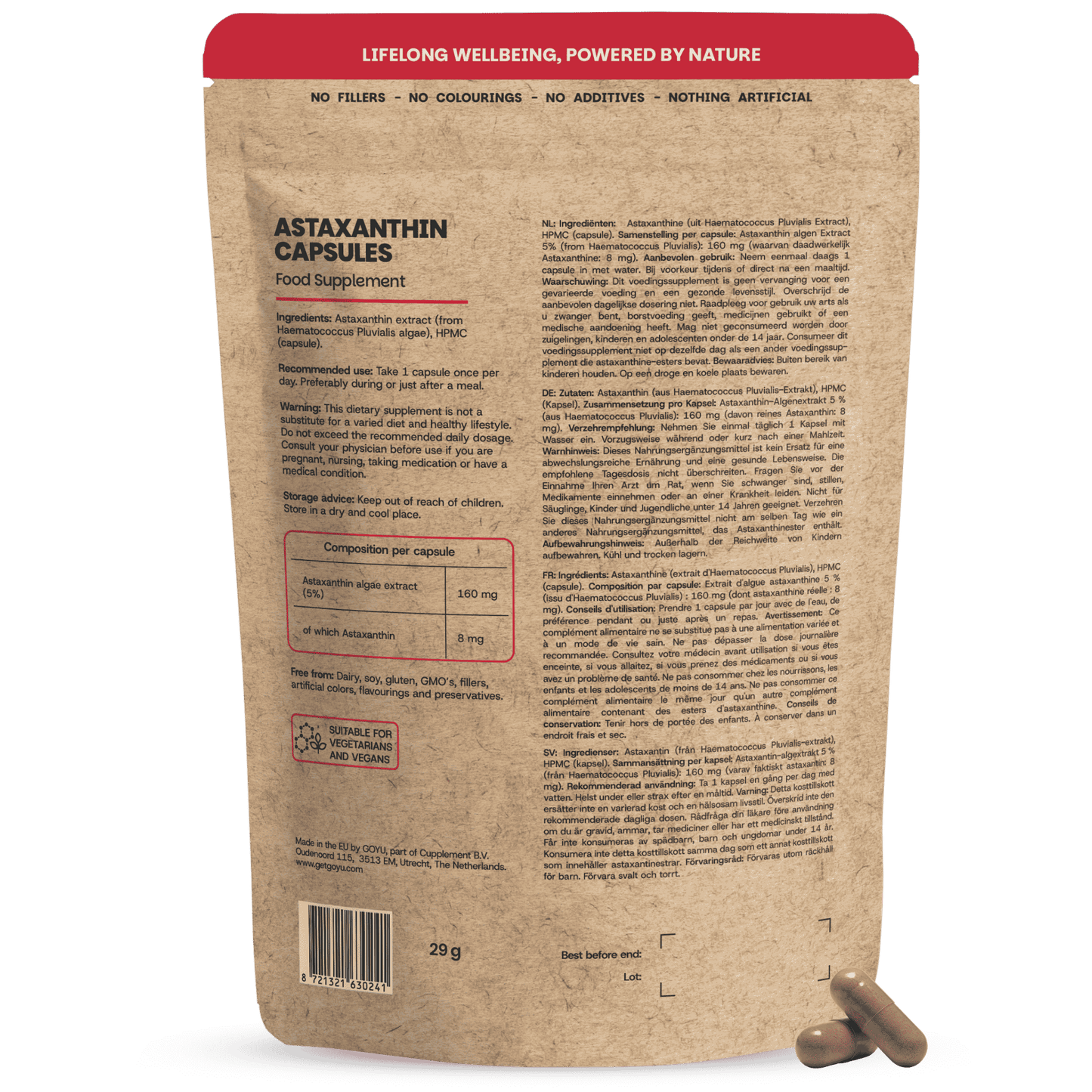 Astaxanthin Kapseln 8 mg