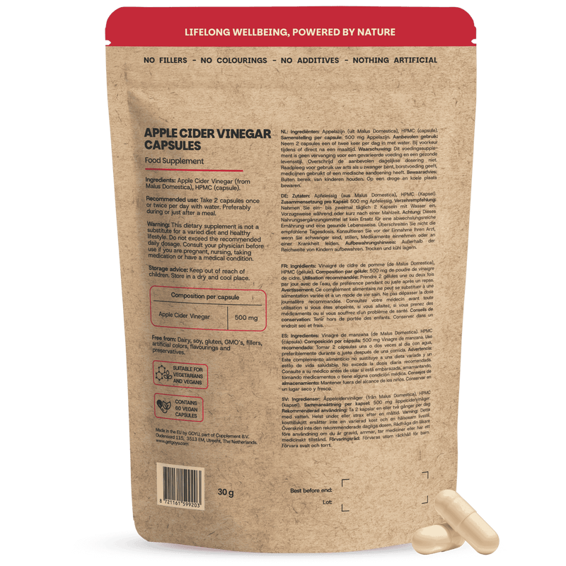 Appelazijn extract capsules goyu superfood supplement