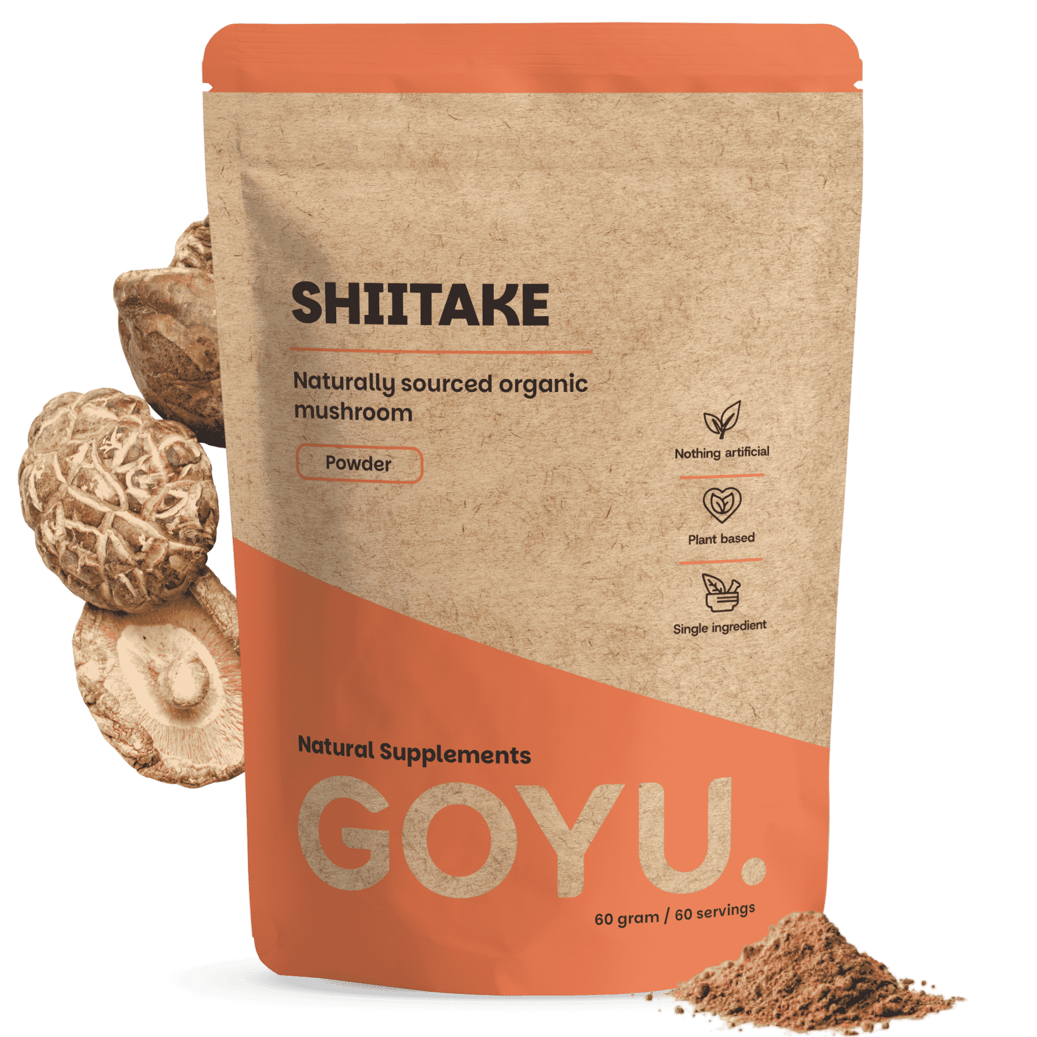 Shiitake Pulver Biologisch