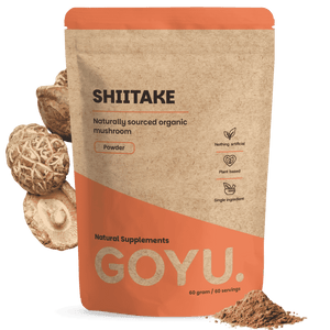 Biologische Shiitake poeder goyu supplement superfood