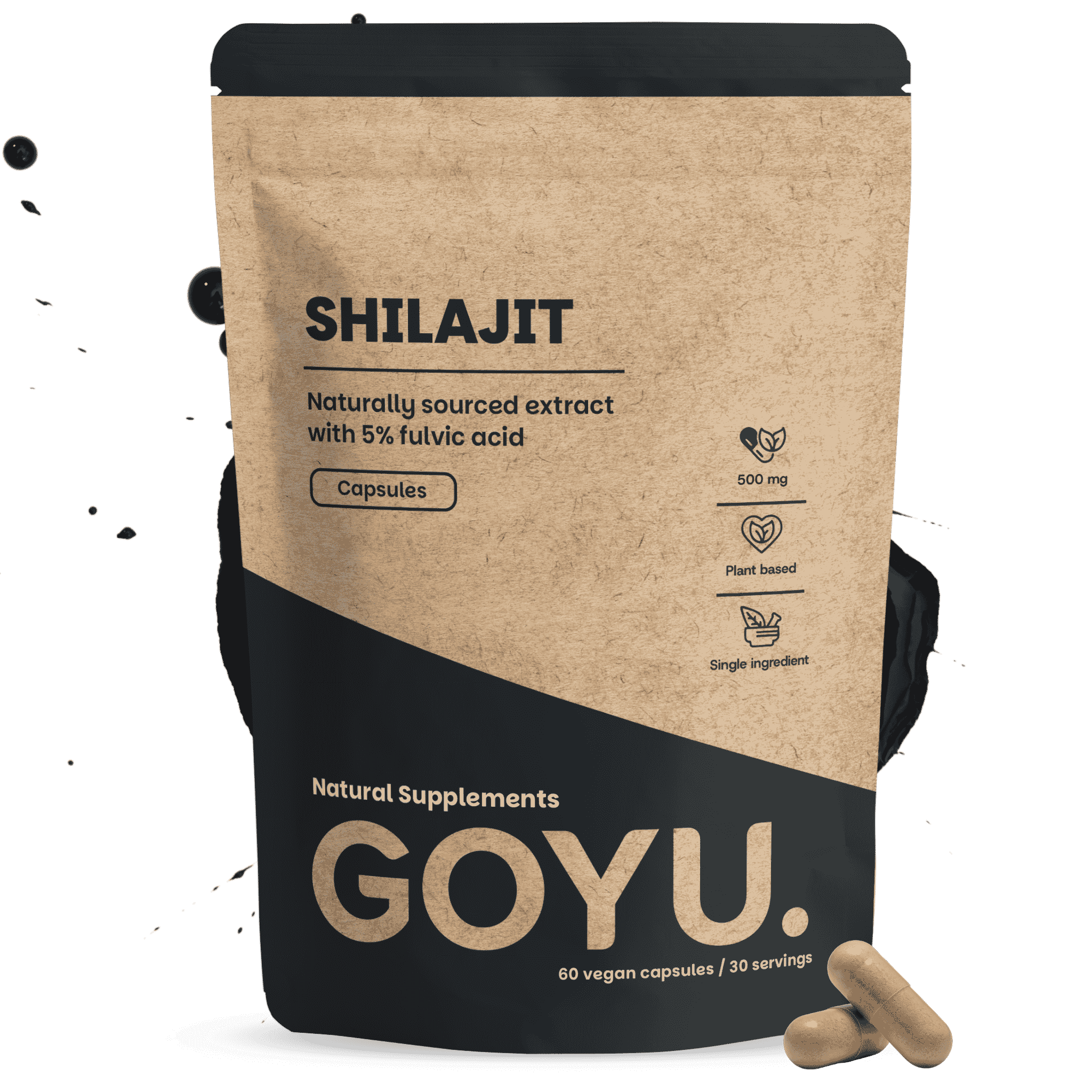 Shilajit Extract Capsules (5% Fulfinezuur) 500 mg