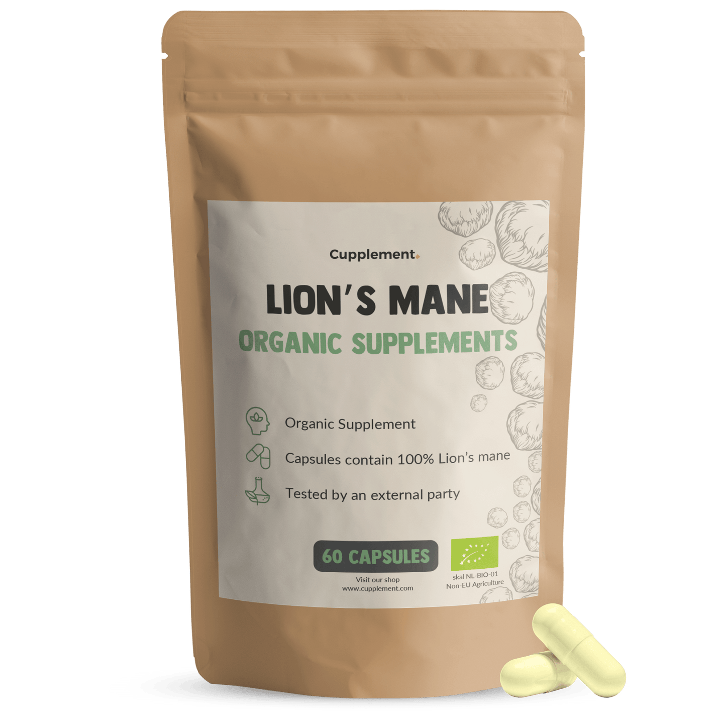 Lion's Mane Capsules 500 mg Biologisch