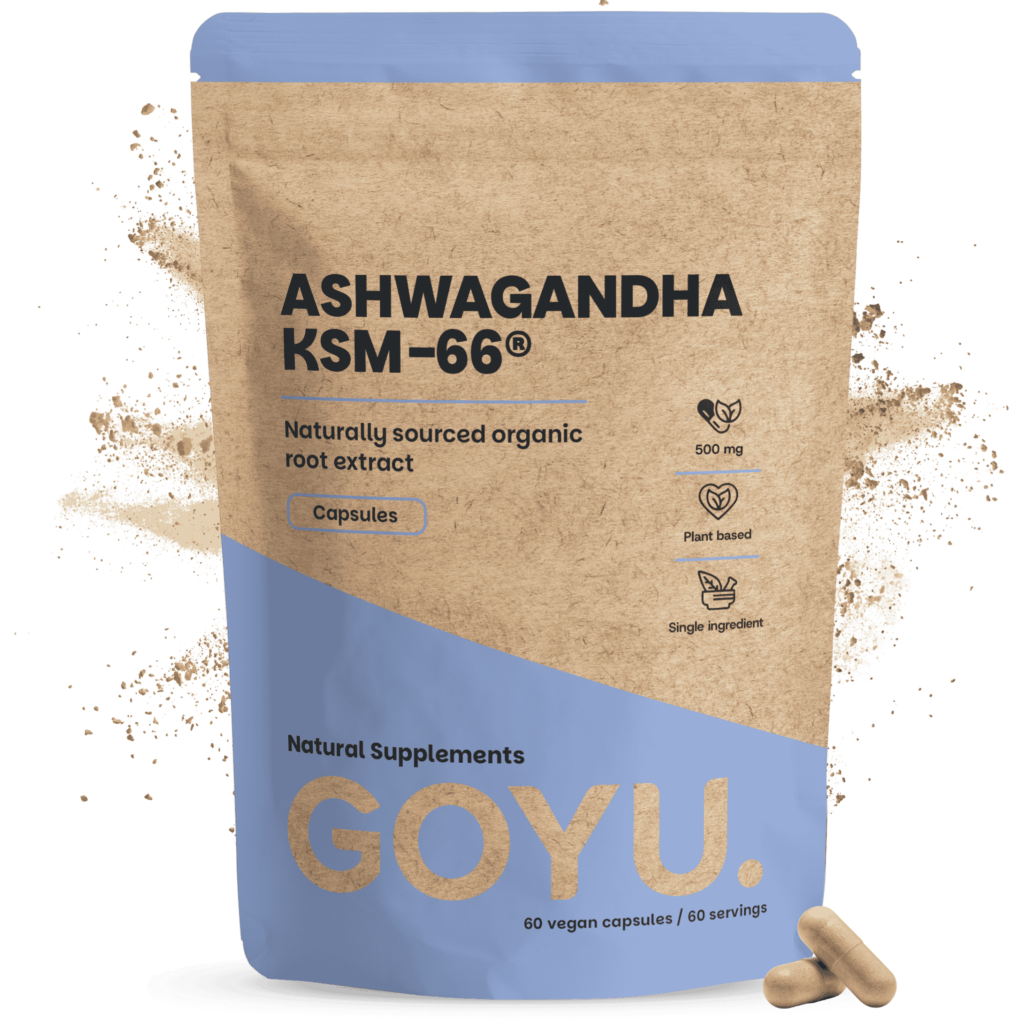 Ashwagandha KSM-66 Kapseln 500 mg BIO