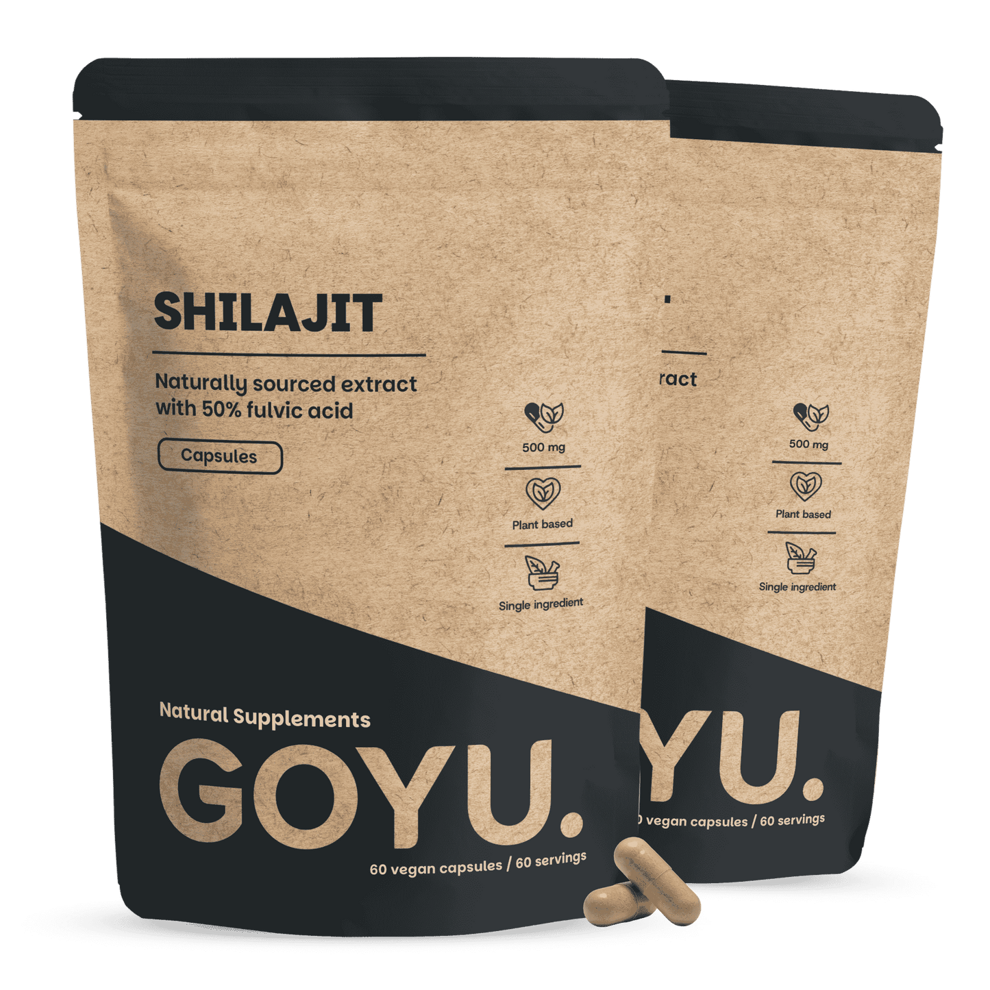 Shilajit Extrakt (50% fulvic acid) Kapseln 500 mg