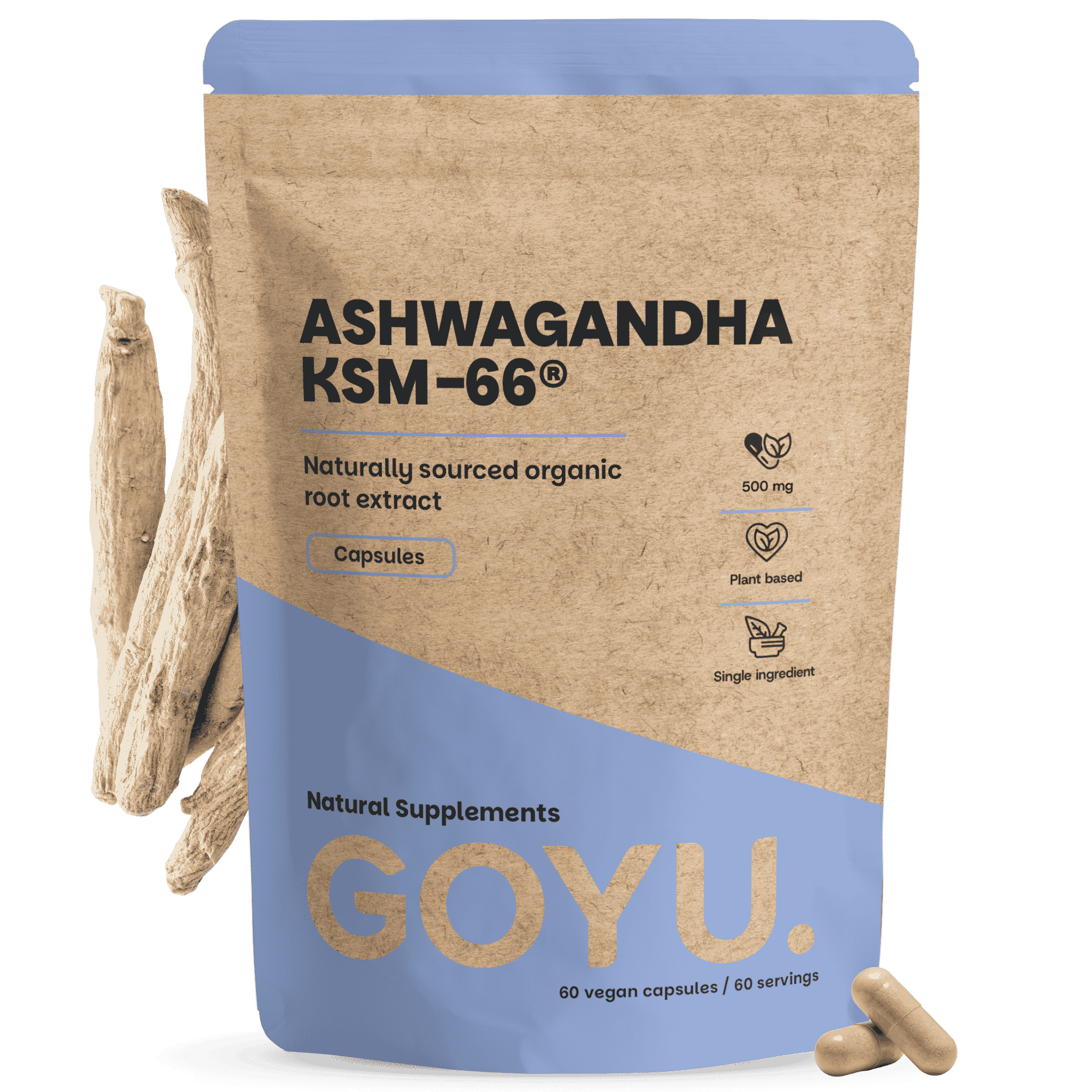 Ashwagandha KSM-66 Kapseln 500 mg BIO