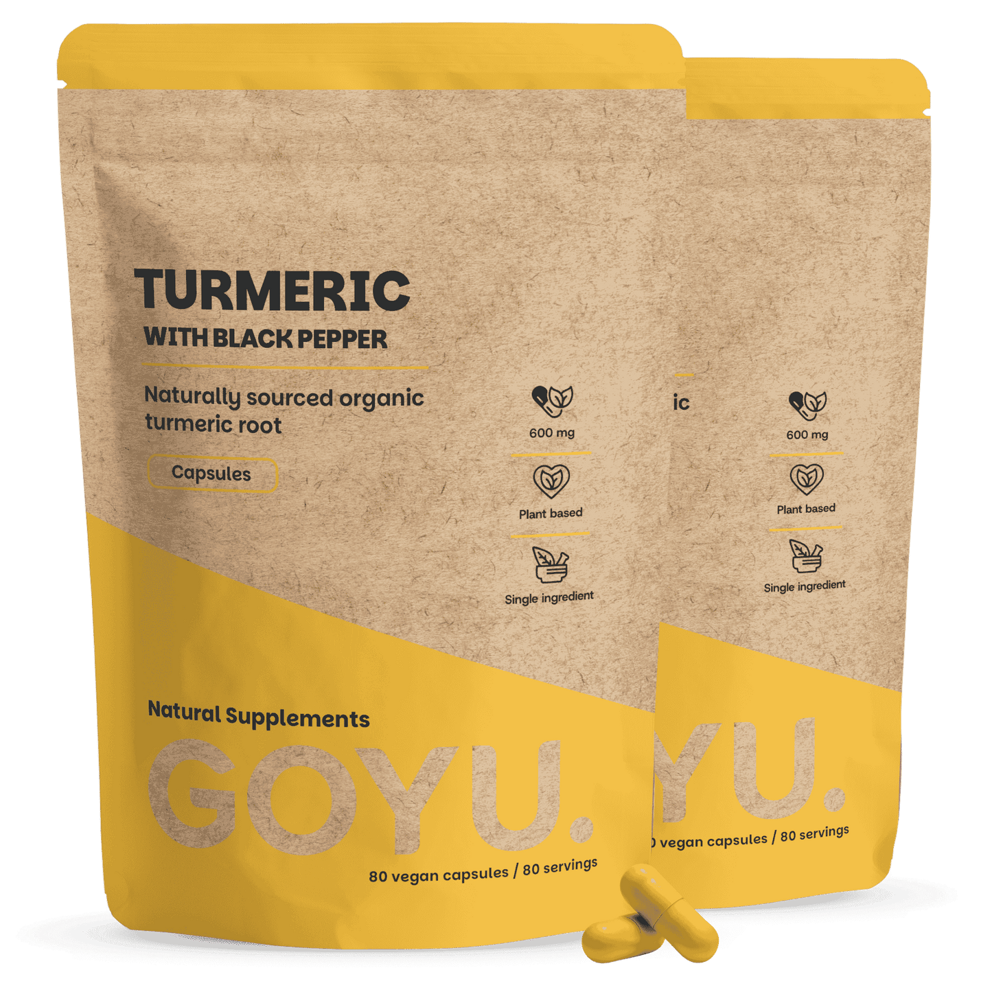 Kurkuma Capsules 600 mg Biologisch