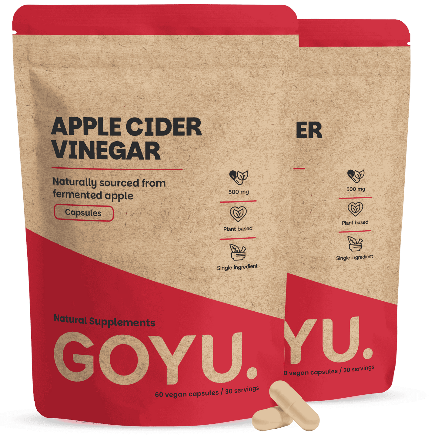 Apple Cider Vinegar Capsules 500 mg