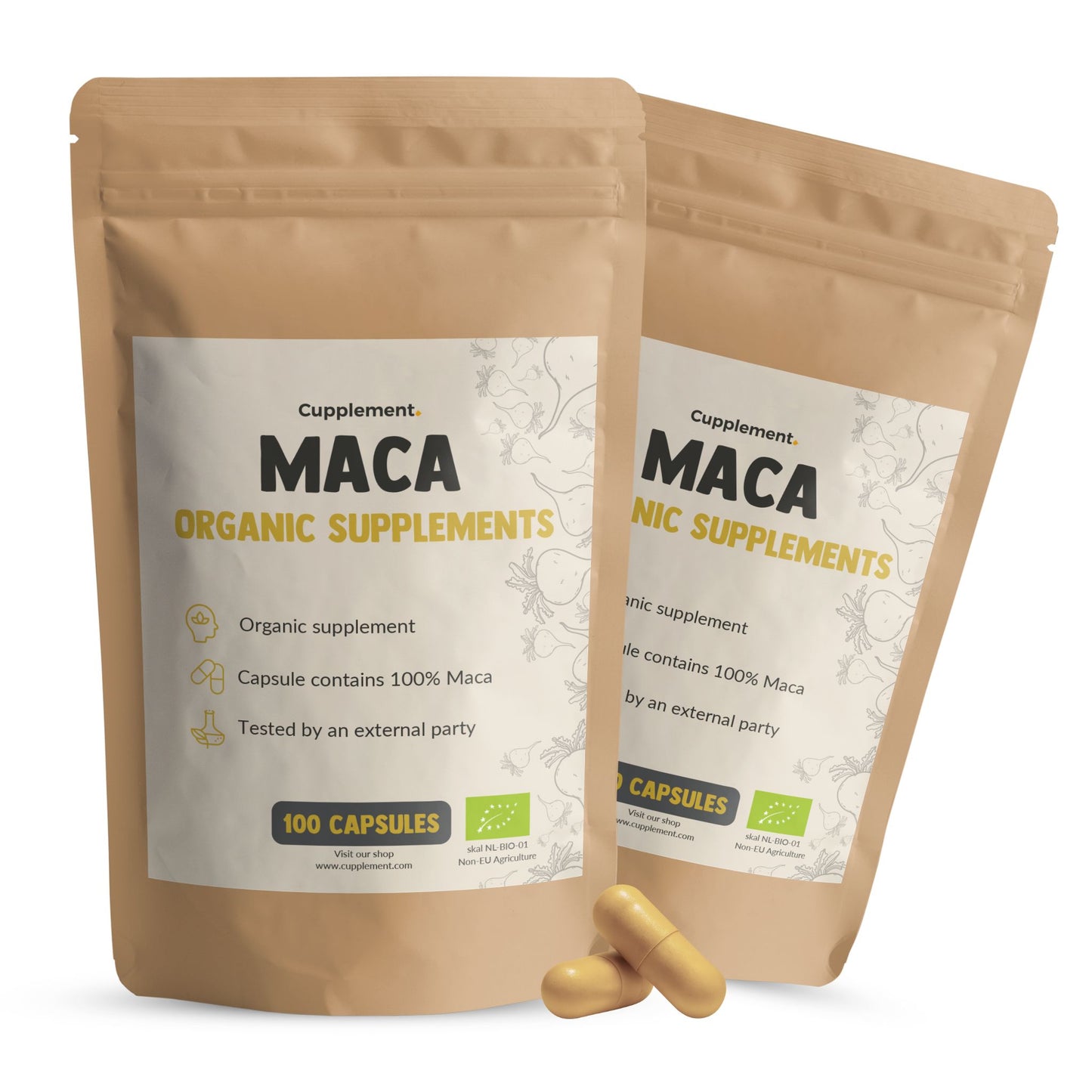Maca Capsules 500 mg Biologisch