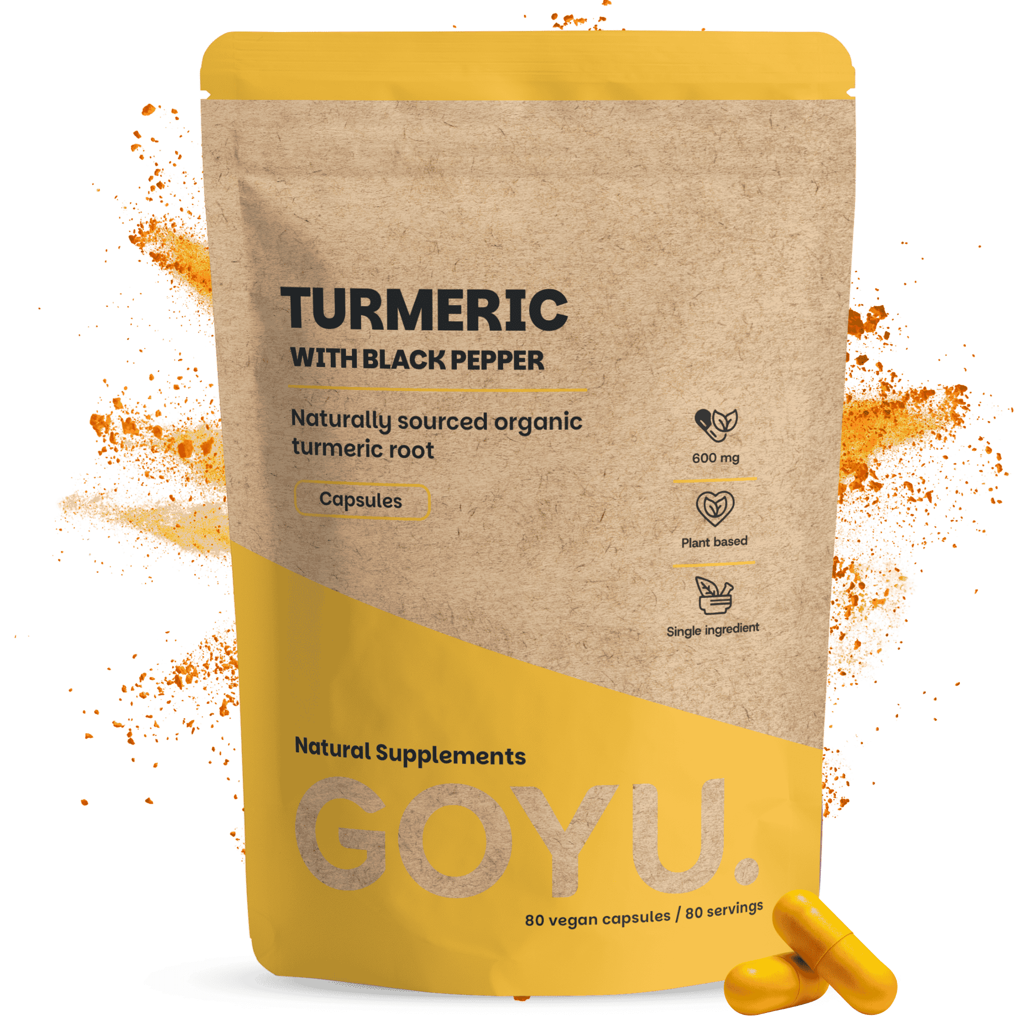 Kurkuma Capsules 600 mg Biologisch