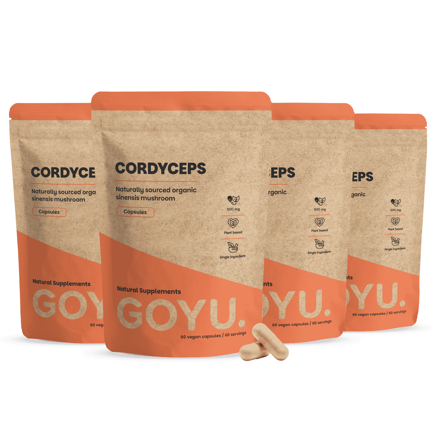 Cordyceps Capsules 500 mg Biologisch