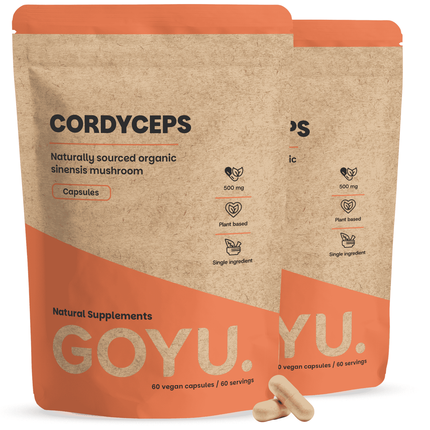 Cordyceps Capsules 500 mg Biologisch