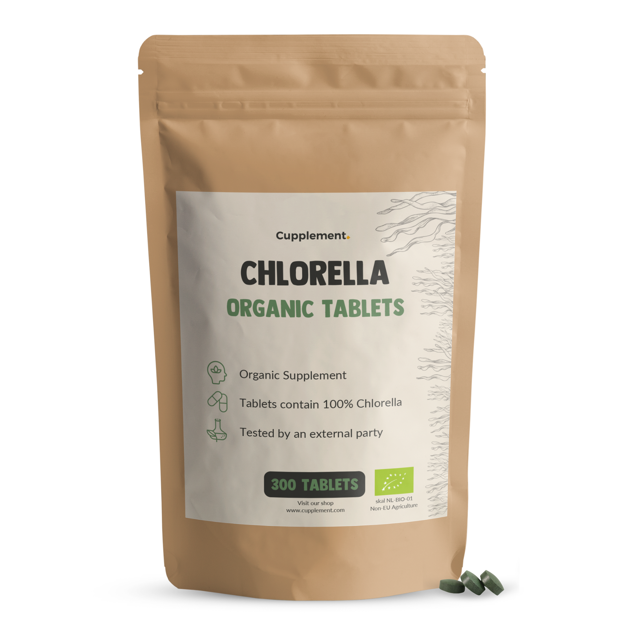 Chlorella Tablets 500 mg Organic