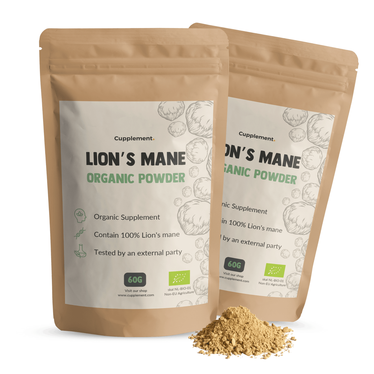 Lion's Mane Poeder Biologisch