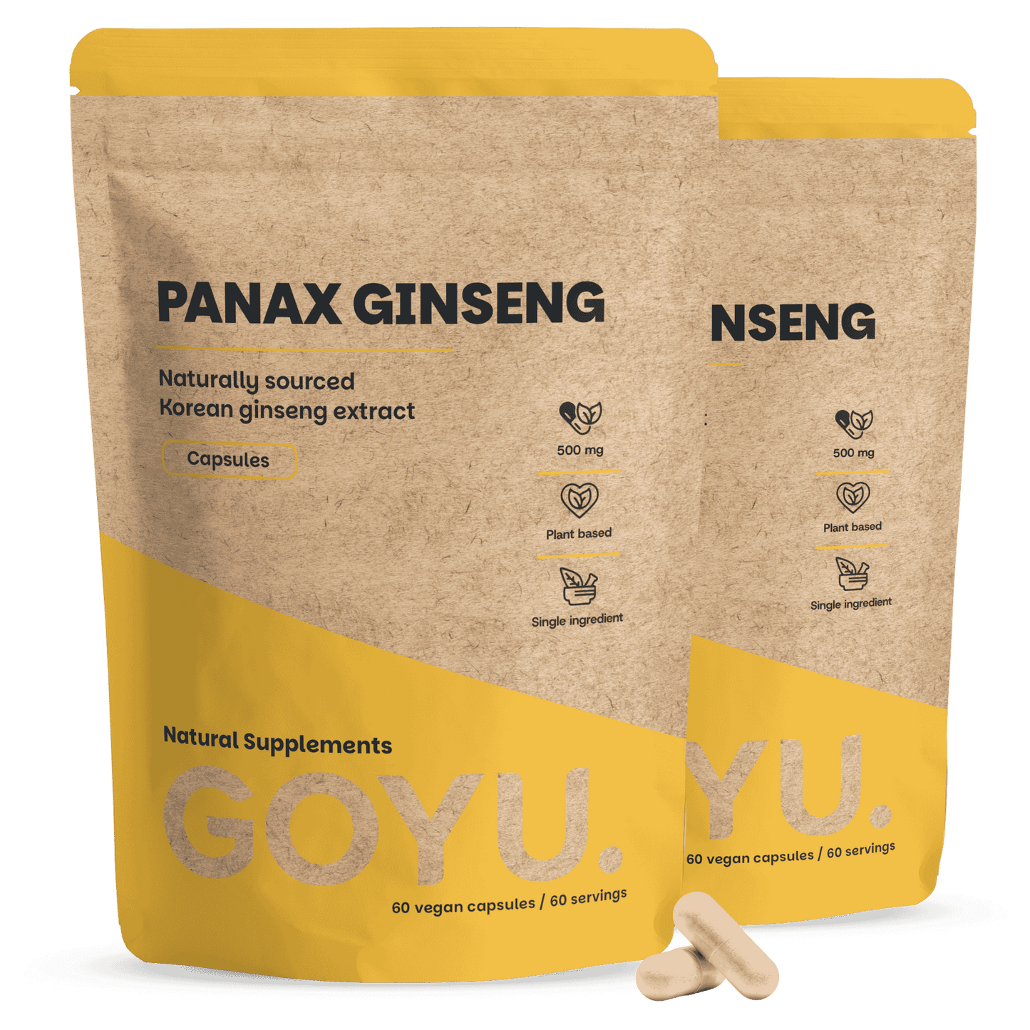 Panax Ginseng Extract Capsules 500mg