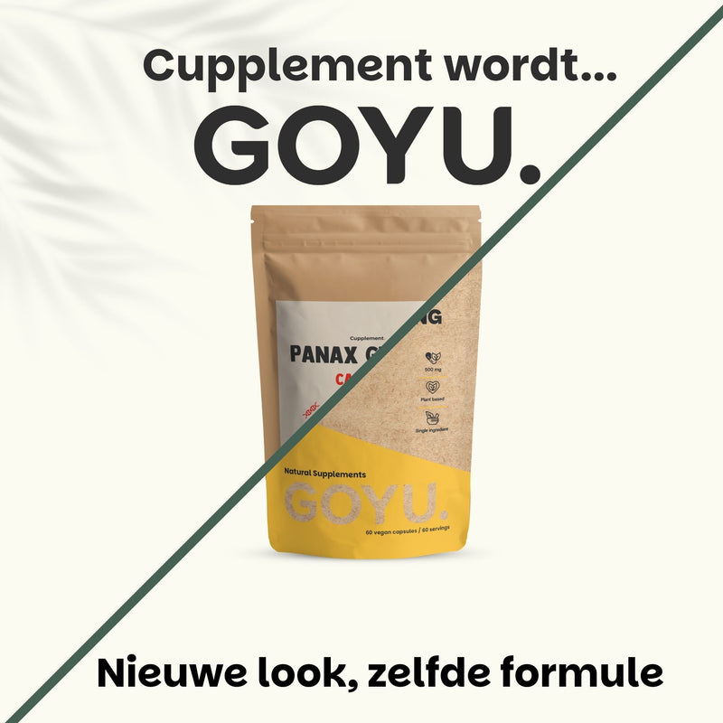 Panax Ginseng capsules goyu supplement superfood