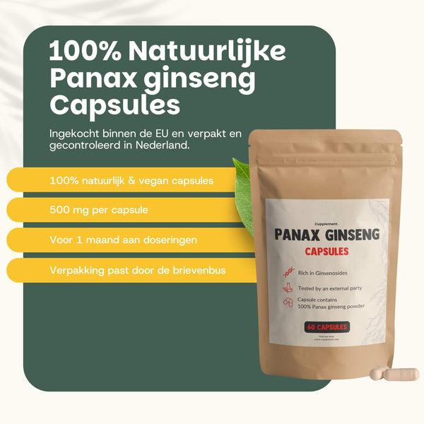 Panax Ginseng capsules goyu supplement superfood