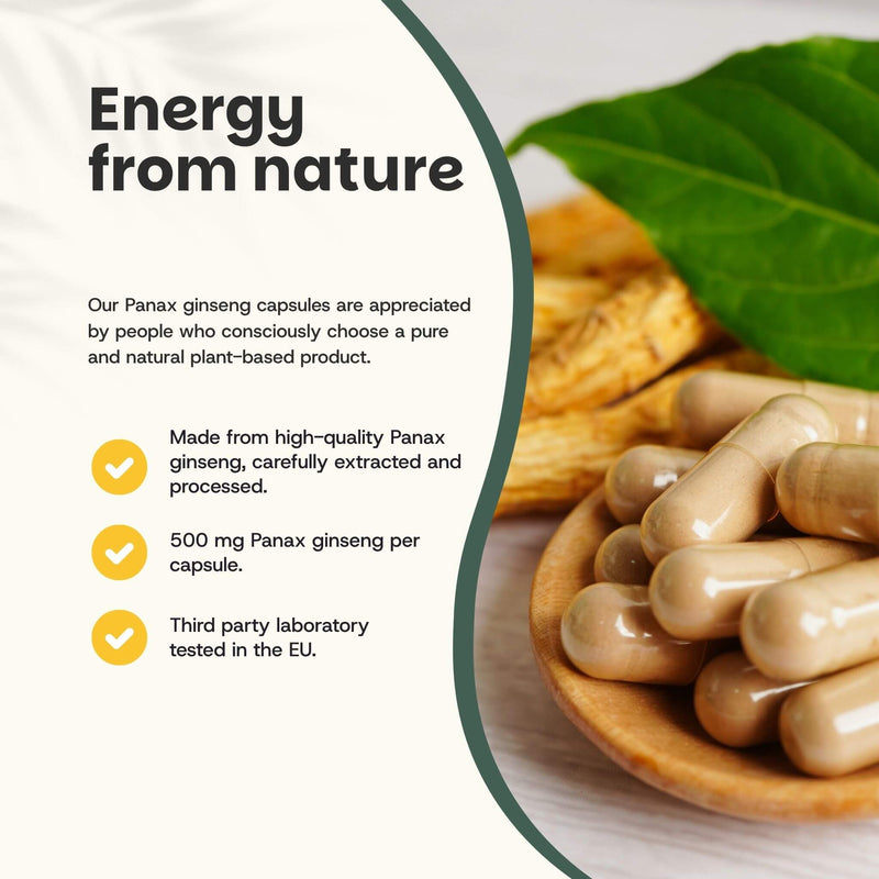 Panax Ginseng capsules goyu supplement superfood