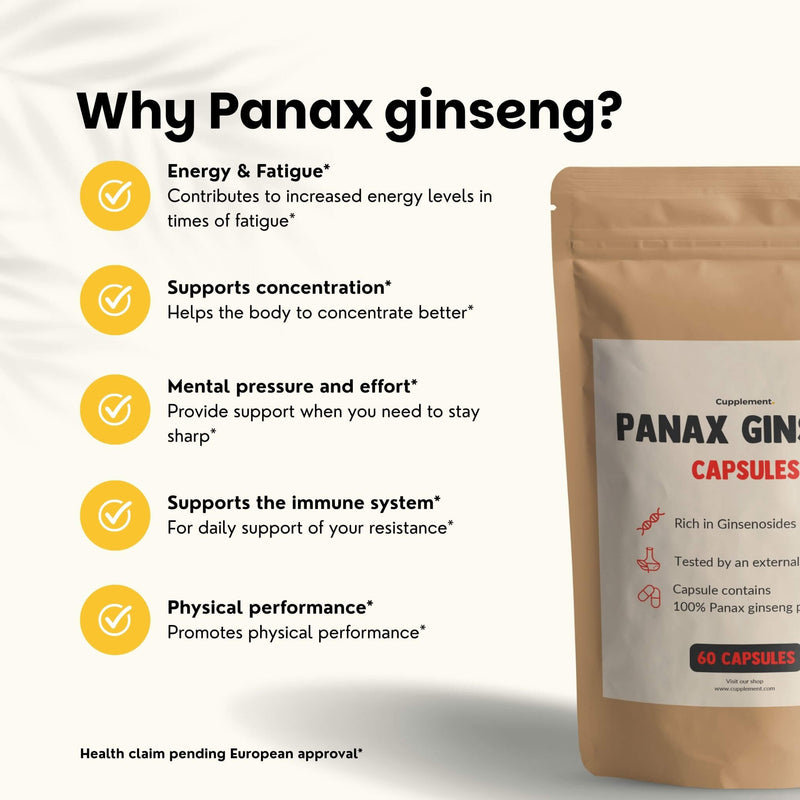 Panax Ginseng capsules goyu supplement superfood