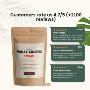 Panax Ginseng capsules goyu supplement superfood