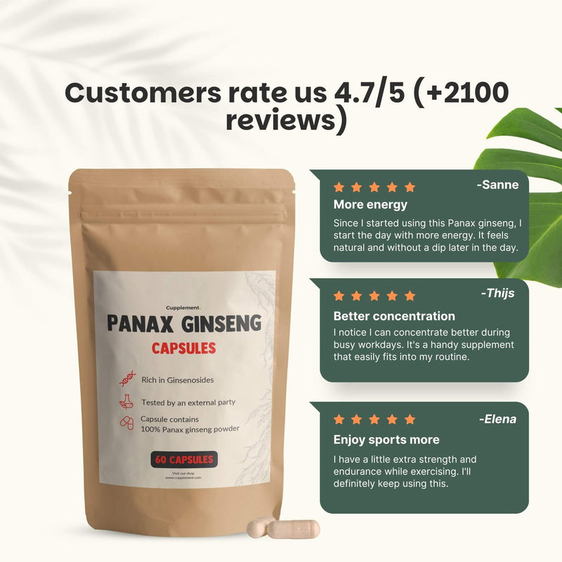Panax Ginseng capsules goyu supplement superfood