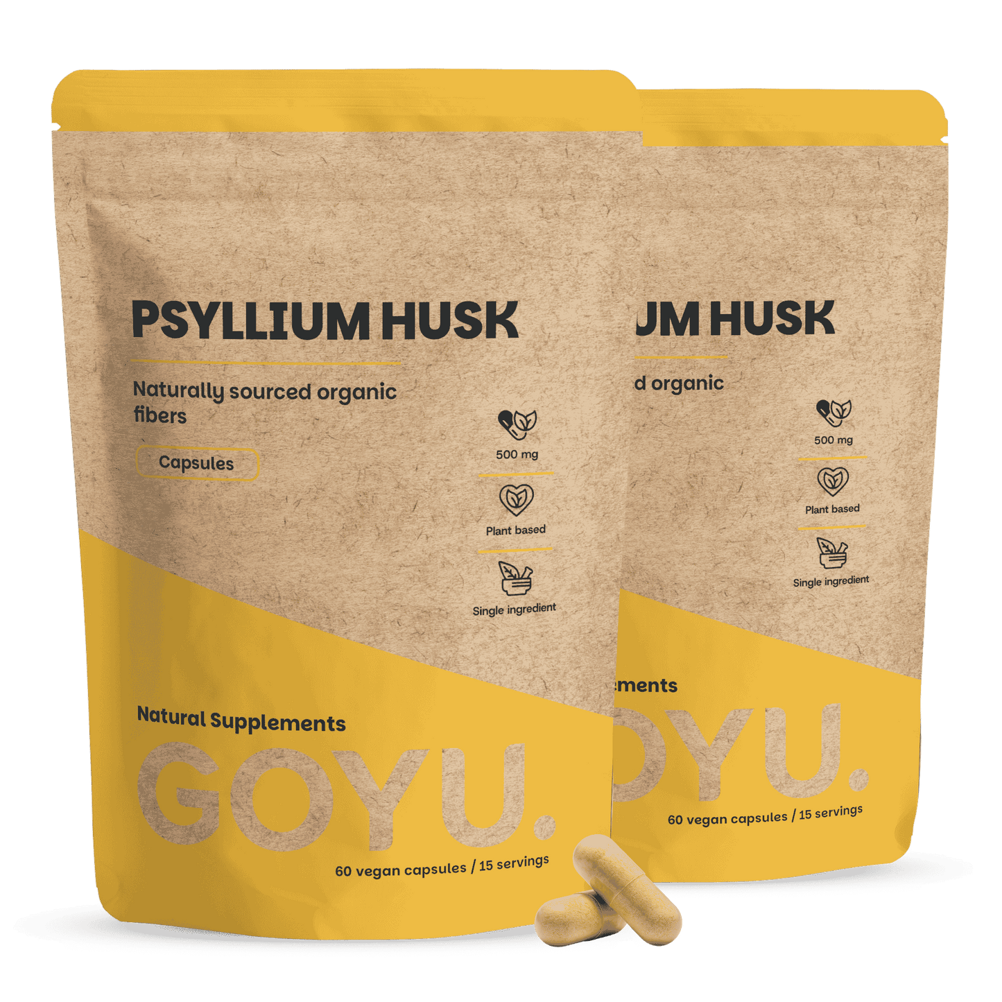 Psylliumvezels Capsules 500 mg Biologisch
