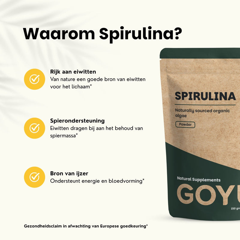 Spirulina poeder goyu supplement superfood